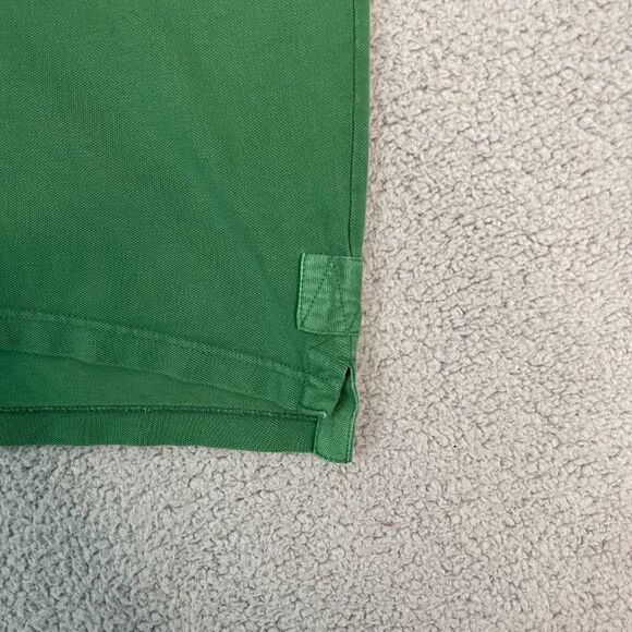 Eddie Bauer Shirt Mens XL Green Heavyweight Rugby Short Sleeve Casual Polo - Picture 2 of 9